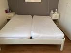 Tweeling bed  gratis af tehalen, 90 cm, Wit, Tweepersoons, Ophalen of Verzenden
