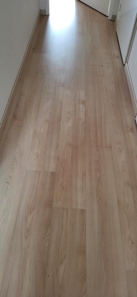 Lichtbruine Parketvloer met Ondervloer - Zelf Uithalen, Doe-het-zelf en Verbouw, Vloerdelen en Plavuizen, Gebruikt, Hout, 50 tot 150 cm