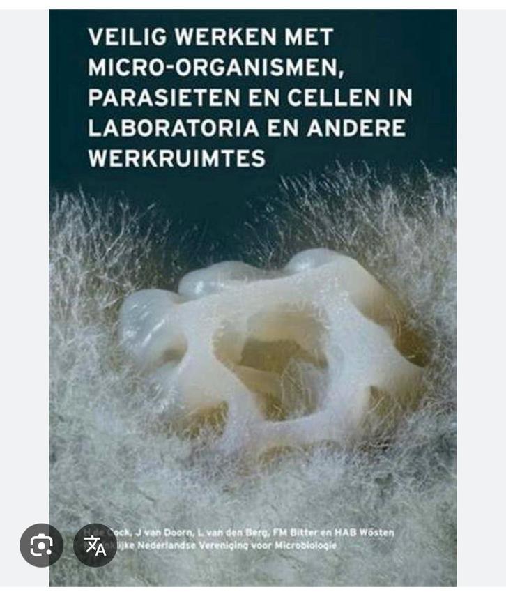 Veilig werken met micro-organismen, Boeken, Wetenschap, Gelezen, Natuurwetenschap, Ophalen of Verzenden