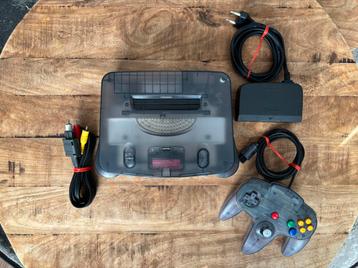 Nintendo 64 (N64) Funtastic Smoke / Clear Black compleet beschikbaar voor biedingen