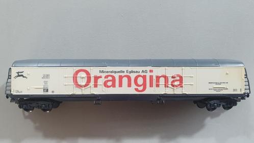 HO wagon LIMA 3196 SBB-CFF Orangina wit/rood 4-as, Hobby en Vrije tijd, Modeltreinen | H0, Gebruikt, Wagon, Gelijkstroom of Wisselstroom