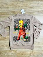 OffWhite Trui met Bart Simpson Print - Zo goed als nieuw, Maat 48/50 (M), Beige, Ophalen of Verzenden, Zo goed als nieuw