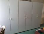 3 functionele grote witte hang en leg kledingkasten, Ophalen, Gebruikt, 200 cm of meer, 50 tot 100 cm