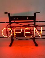Neon reclame OPEN , jaren 80, Verzamelen, Ophalen, Gebruikt, Lichtbak of (neon) lamp, Onbekend