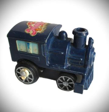 Locomotief blauw~Metaal~Speelgoed treintje~jaren 70 beschikbaar voor biedingen