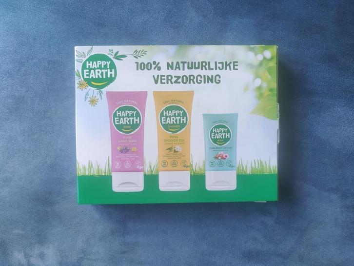 Happy earth bodycare cadeauset - NIEUW, Sieraden, Tassen en Uiterlijk, Uiterlijk | Lichaamsverzorging, Nieuw, Ophalen of Verzenden