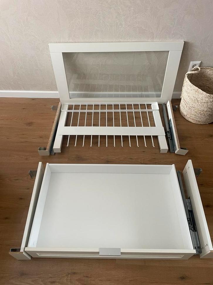 Plank, lade en broekenrek (100cm), Huis en Inrichting, Kasten | Kledingkasten, Zo goed als nieuw, Minder dan 100 cm, 50 tot 100 cm