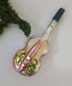 oude Antieke AJEKO kerstbal basgitaar, Verzenden, Gebruikt