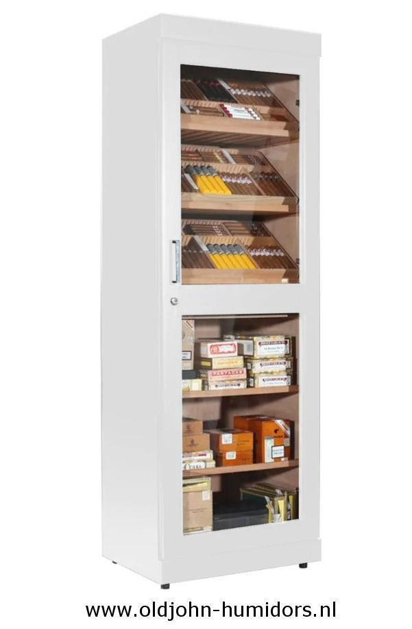 HUMIDOR KAST KABINET ADORINI ROMA WIT 6000 SIGAREN     h193, Verzamelen, Rookartikelen, Aanstekers en Luciferdoosjes, Nieuw, Tabaksdoos of Verpakking