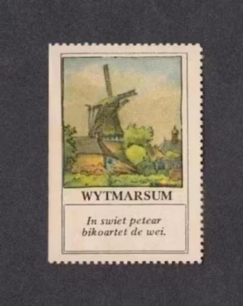 Verzamelplaatje Sluitzegel Witmarsum Wytmarsum Friesland., Verzamelen, Overige Verzamelen, Zo goed als nieuw, Ophalen of Verzenden