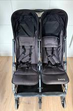 Kooper X2 Dubbele Buggy full-size duo met Reistas en Trays, Ophalen of Verzenden, Zo goed als nieuw, Verstelbare rugleuning