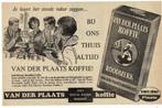 3x VAN DER PLAATS Koffie Thee Bolsward adv. 1943-1948-1966, Verzenden, Zo goed als nieuw, Overige typen