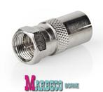Coax adapter, Antenne-Adapter, F-con to Male antenne, Nedis, Nieuw, Info@marbeco.nl, Minder dan 2 meter
