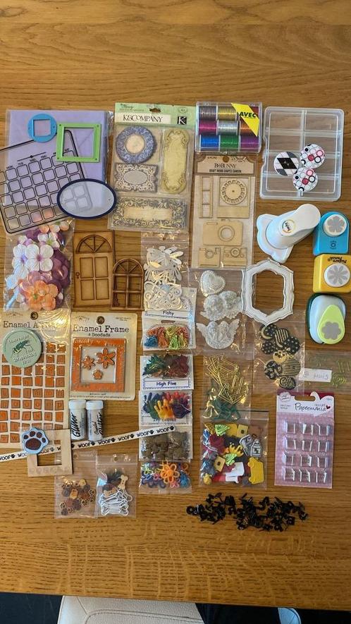 @ groot SCRAPBOOK pakket, diverse materialen (1) @, Hobby en Vrije tijd, Scrapbooking, Nieuw, Versiering of Embellishment, Overige merken
