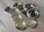 10 bitcoin munten in nieuwstaat, Ophalen of Verzenden, Zilver