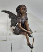 Bronzen beeld/ ZITTEND ELFJE /FEE / ENGEL, Ophalen of Verzenden