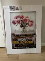 Ter Halle Galsschilderij Bloemen op Boeken, Ophalen