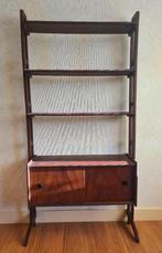 te koop: houten wandmeubel kast planken, vintage jaren 60, Huis en Inrichting, Kasten | Wandmeubels, Ophalen, Minder dan 150 cm