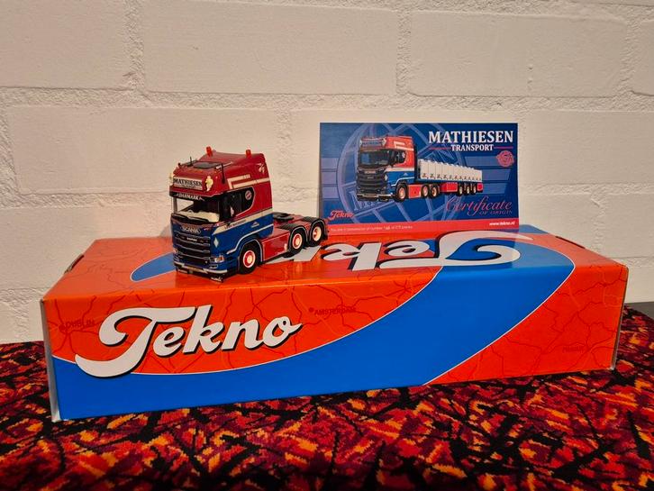 Tekno Scania Lasse Mathiesen (losse trekker!), Hobby en Vrije tijd, Modelauto's | 1:50, Nieuw, Bus of Vrachtwagen, Tekno, Ophalen of Verzenden