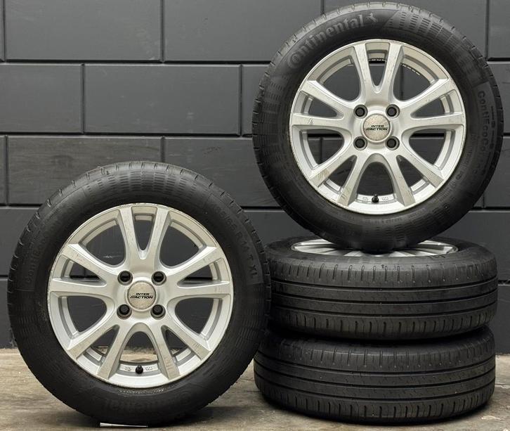 14 inch Inter Action - C1 108 Aygo 4x100 ET35 54.1 165/65/14, Auto-onderdelen, Banden en Velgen, Banden en Velgen, Zomerbanden