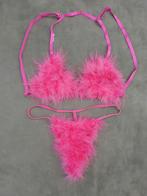 Fluffy lingeriesetje  maat s, Verzenden, Slip