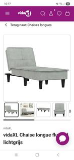 Chaise longue, Ophalen, Zo goed als nieuw, Grijs, 200 cm