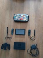 Nintendo Switch Compleet met Case, Spelcomputers en Games, Ophalen, Gebruikt, Met 2 controllers, Switch Original