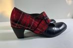 Schitterende Tartan / geruite kerst schoen Maat 5,5 = 38,5, Pumps, Zwart, Kerst, Ophalen of Verzenden