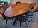Xooon Eettafel - Stijlvol en Robuust! (Inclusief stoelen), Huis en Inrichting, Tafels | Eettafels, Ophalen, 100 tot 150 cm, Eikenhout