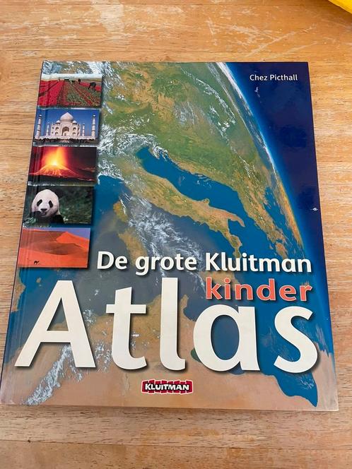 De grote Kluitman kinderatlas! Mooie foto’s !, Boeken, Atlassen en Landkaarten, Gelezen, Ophalen