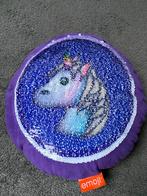 Emoji Eenhoorn Kussen Paars met pailleten.Nieuw, Huis en Inrichting, Woonaccessoires | Kussens, Ophalen of Verzenden, Zo goed als nieuw