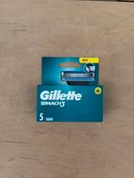Gillette Mach3 Scheermesjes – 5 stuks (Nieuw, Ongeopend), Ophalen of Verzenden, Nieuw, Gehele gezicht, Verzorging