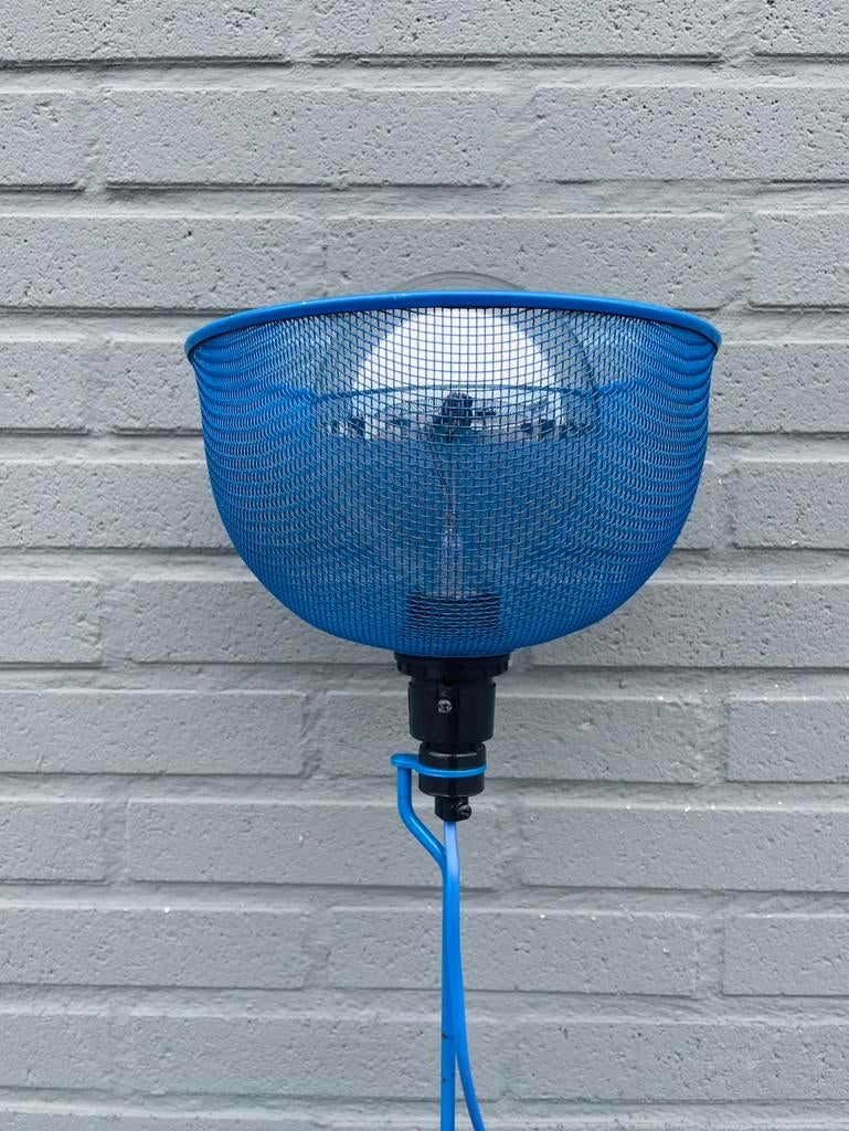 IKEA Uplighter 1986 POP ART Blauw, Huis en Inrichting, Lampen | Vloerlampen, Zo goed als nieuw, 100 tot 150 cm, Metaal, Ophalen of Verzenden