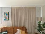 2x vouwgordijnen & gordijnen zandkleur met zonwerende laag, Huis en Inrichting, Stoffering | Gordijnen en Lamellen, Ophalen, 200 cm of meer