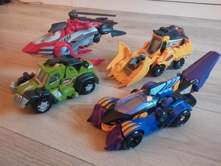 V-tech dino switch en go 4 stuks, Kinderen en Baby's, Speelgoed | Speelgoedvoertuigen, Zo goed als nieuw, Ophalen of Verzenden