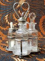 Antieke condimentset uit Engeland van Walker & Hall 20 cm., Ophalen of Verzenden