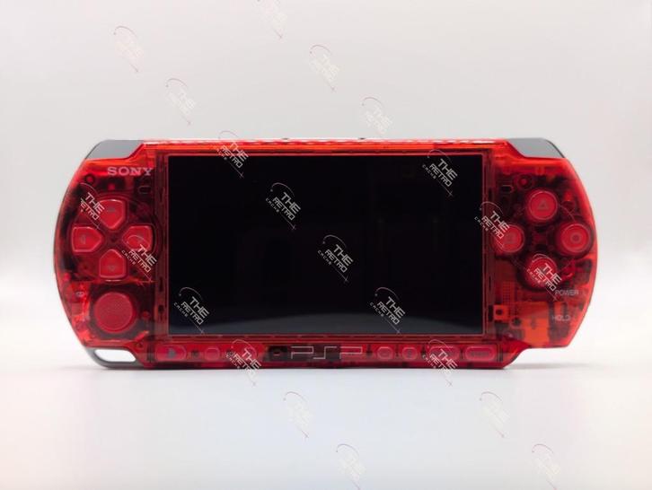 Sony PSP 3000 | Custom "Crimson Red" | Bundle | 300 Games, Spelcomputers en Games, Spelcomputers | Sony PSP, Refurbished, PSP 3000