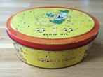 Look-o-Look snoep mix ovaal geel blik / trommel met beertje, Verzamelen, Blikken, Ophalen of Verzenden, Gebruikt, Overige, Overige merken