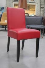 10 leuke eetkamerstoelen keukenstoelen rood kunstleder, Huis en Inrichting, Ophalen, Leer, Zo goed als nieuw, Vijf, Zes of meer stoelen