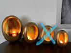 Marrakech Egg T-Light Goud S, L of XL nieuw, Huis en Inrichting, Woonaccessoires | Kandelaars en Kaarsen, Overige kleuren, 25 tot 50 cm