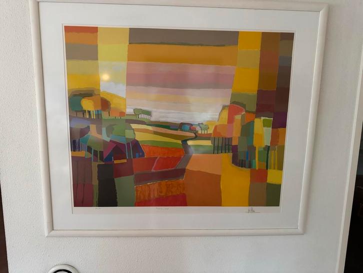 Ton Schulten Schilderij - Prachtig Landschap, Antiek en Kunst, Kunst | Tekeningen en Foto's, Ophalen of Verzenden