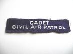 oud rechterborstzak embleem (stof) - CADET CIVIL AIR PATROL, Ophalen of Verzenden, Luchtmacht, Engeland, Embleem of Badge