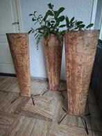Zeer oud metalen zuilen, vazen., Huis en Inrichting, Woonaccessoires | Zuilen en Pilaren, Ophalen of Verzenden, Zo goed als nieuw
