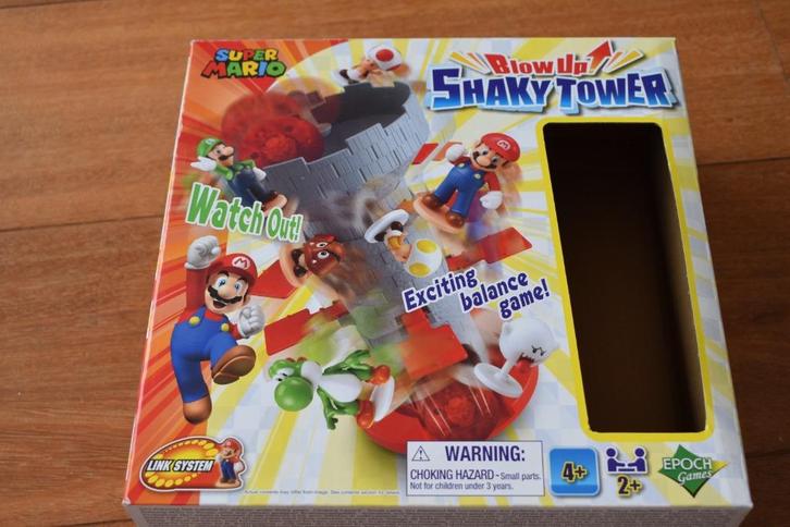 Super Mario Blow up! Shakey Tower, Kinderen en Baby's, Speelgoed | Overig, Zo goed als nieuw, Jongen of Meisje, Ophalen of Verzenden