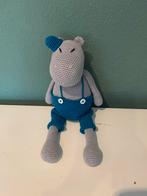 Gehaakte Nijlpaard met Broek, Kinderen en Baby's, Speelgoed | Knuffels en Pluche, Ophalen of Verzenden, Nieuw, Overige typen