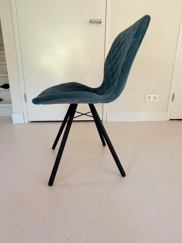 10 Eetkamerstoelen Turquoise/Grijs beschikbaar voor biedingen