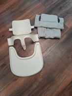 ⚪️️Witte babyset playtray met katoenen kussen️⚪️, Ophalen, Zo goed als nieuw, Meegroeistoel, Stoelverkleiner