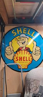 popeye shell emaille bord, Verzamelen, Merken en Reclamevoorwerpen, Ophalen of Verzenden, Gebruikt, Reclamebord