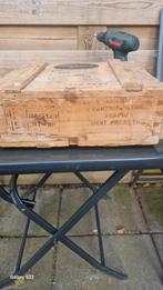 Houten munitie kist, Ophalen of Verzenden, Landmacht, Nederland, Kist of Geocache