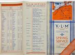 Flyer – KLM Spring Service European Service March April 1932, Verzenden, Maandkalender